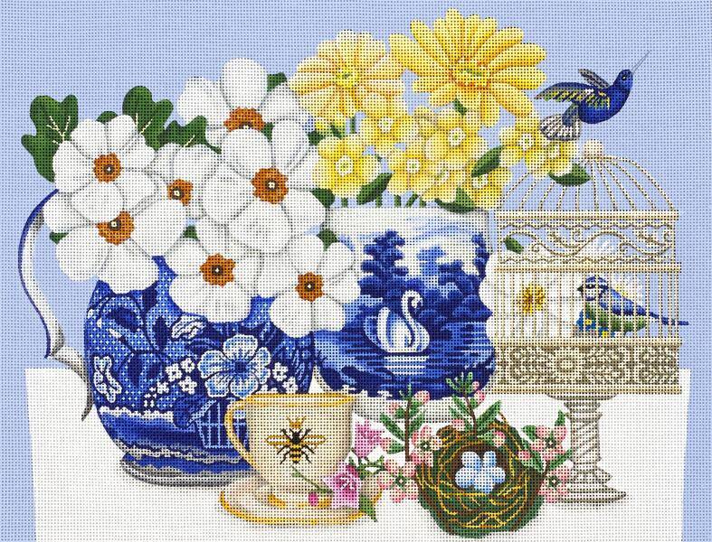 Blue and White Still Life