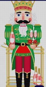 Champagne Bar Cart Nutcracker