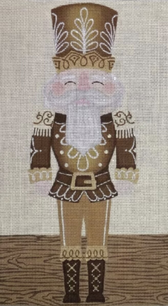 Gingerbread Nutcracker needlepoint